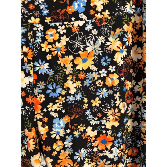 No Boundaries XXL Floral BOHO Prairie Cottagecore Flared Bootcut Festival Pants - Picture 2 of 9